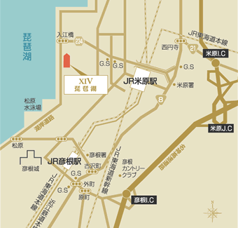 エクシブ琵琶湖 地図